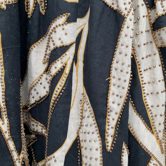 Magaschoni Black and Gold Patterned Maxi Skirt - Picture 9 of 9